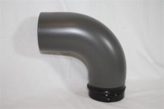 Pellet-Bogen glatt 90° DN 100 mm, gussgrau emailliert ohne Reinigungsöffnung 9901001
