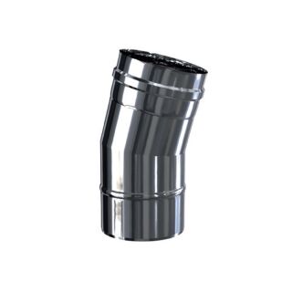 Luft Abgas System konzentrisch 15° Bogen lackiert DN 80/125 2BGTPSI1580/125M