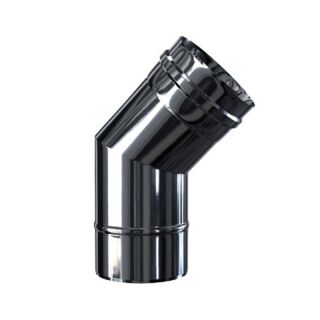 Luft Abgas System konzentrisch 45° Bogen lackiert DN 80/125 2BGTPSI4580/125M