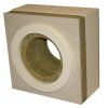 Edelstahlschornstein Doppelwandig Brandschutzwanddurchführung DW 130 30 mm Iso 100 mm