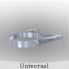 Edelstahlschornstein Wandhalter verstellbar - 120 mm DW 160