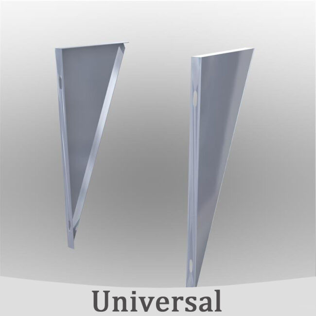 Edelstahlschornstein Konsolbleche verstellbar - 380 mm DW 500