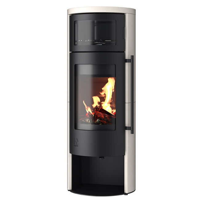Kaminofen Drooff Aprica 2 Cook Premium White raumluftabhängig RLA
