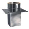 Doppelwandige Schornsteinverlängerung 0,5 mm 2,5 m DW 250 eckiger Einschub (Sonderanfertigung)