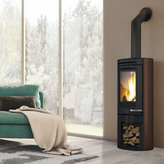 Edilkamin Kaminofen Tally Evo, 8,1 kW Stahl bronze 814630 1161590