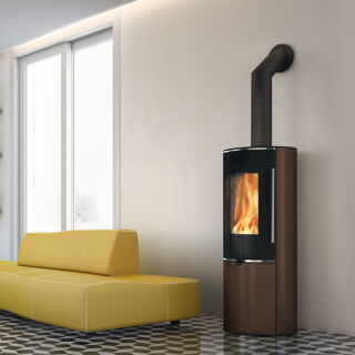 Edilkamin Kaminofen Tally UP Evo, 8,1 kW Stahl bronze 814620 1161550