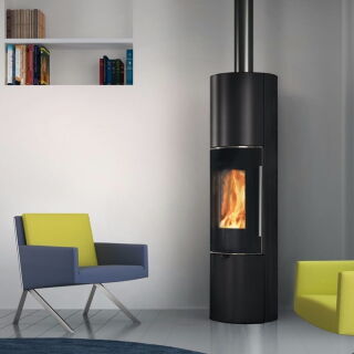 Edilkamin Kaminofen Tally UP S Evo, 9,1 kW Stahl schwarz 814840 1161450