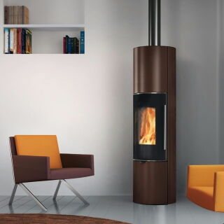 Edilkamin Kaminofen Tally UP S Evo, 9,1 kW Stahl bronze 814840 1161470