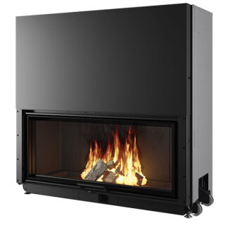 Edilkamin Holz-Kamineinsatz Windo 120 Feuerraum schwarz 810250