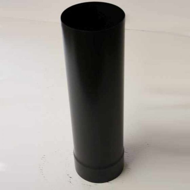 Fix-Rohr verstellbar 1000 mm DN 120 mm, High-Quality-Line matt schwarz emailliert