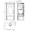 Haas+Sohn Kaminofen Home MONTEGROTTO-II mit Holzfach