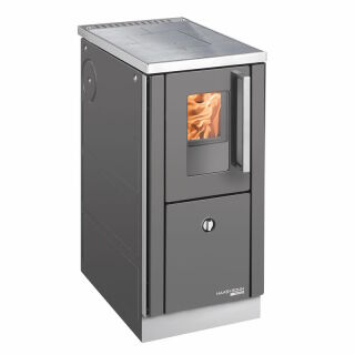 Haas+Sohn Küchenherd Premium HSD 40.5 SF Stahlkochplatte, anthrazit 0704021010000