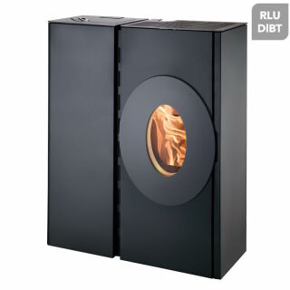 Haas+Sohn Pelletofen Premium HSP 4.0-F2 RLU KV inkl. 2R TÜR OVAL 