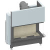 Camina Schmid Kamineinsatz Ekko R 100h, 2-teiliges Glas 45 cm