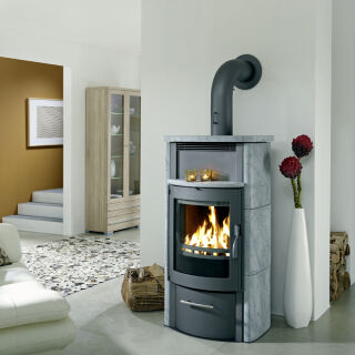 Kaminofen Koppe BS 200 Speckstein Korpus schwarz 16030S