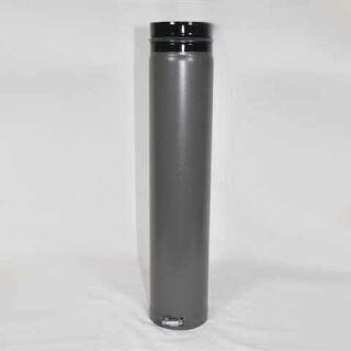 Pelletofen Fix-Rohr verstellbar 1000 mm DN 125 mm, gussgrau emailliert 9011251