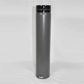 Pelletofen Fix-Rohr verstellbar 750 mm DN 125 mm, gussgrau emailliert 9761251