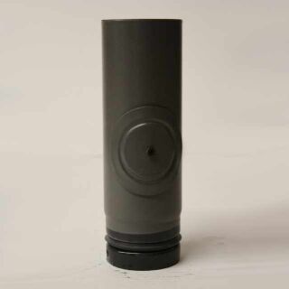 Pellet-Rohr 250 mm DN 125 mm mit Revisionsöffnung, gussgrau emailliert 9851251