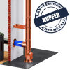 DINAK Kupferschornstein Kürzbares Doppelwandfutter 440 mm DW