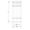 Luft Abgas System konzentrisch Längenelement 500mm lackiert DN 60/100