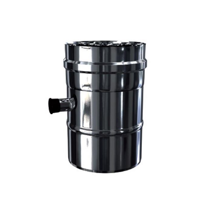 Luft Abgas System konzentrisch Längenelement mit Kondensatableiter DN 100/150