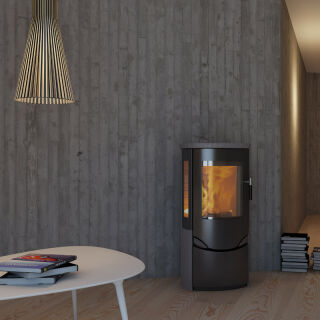 Kaminofen Lotus Prio 6 Naturstein, mit Seitenglas Prio6Stein