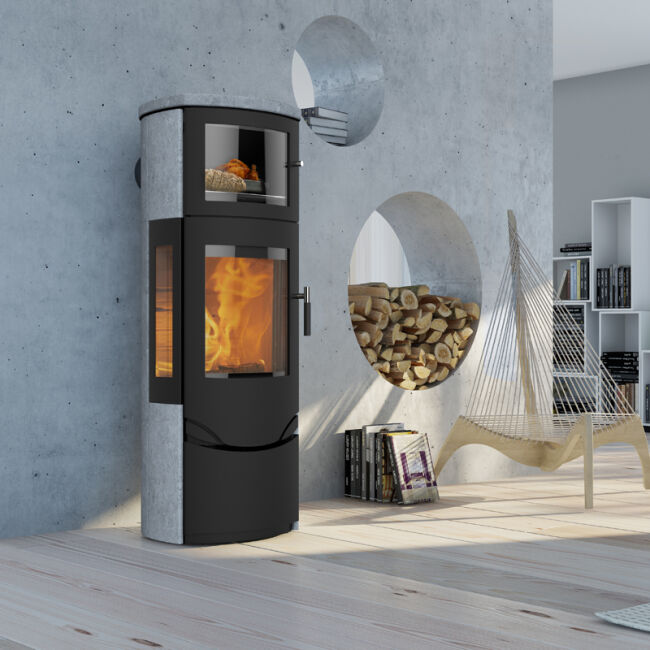 Kaminofen Lotus Prio 7 M mit Backfach