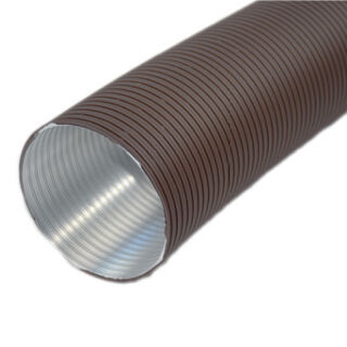 CB Aluflexrohr, farbig beschichtet, 60 cm / 150 cm Grau 80 mm afrevfl80gr
