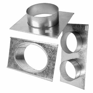 CB Stutzblech mit Anschlußstutzen 35x23 cm DN 100 stb3523100