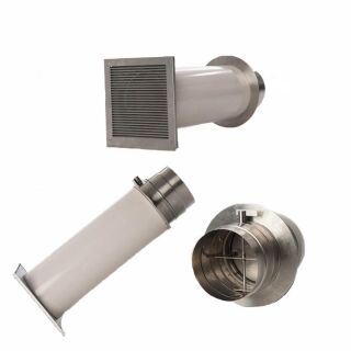 CB Verbrennungsluftsystem Doppelklappe 100 mm Stutzen vlsdk100es