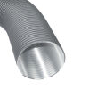 CB Aluflexrohr, farbig beschichtet, 60 cm / 150 cm Grau 125 mm