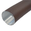 CB Aluflexrohr, farbig beschichtet, 60 cm / 150 cm Schwarz 150 mm