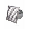 CB Außenluftgitter 21x21 mit Stutzen 80 mm Weiß