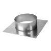CB Stutzblech mit 2 Anschlußstutzen 35x15 cm DN 125