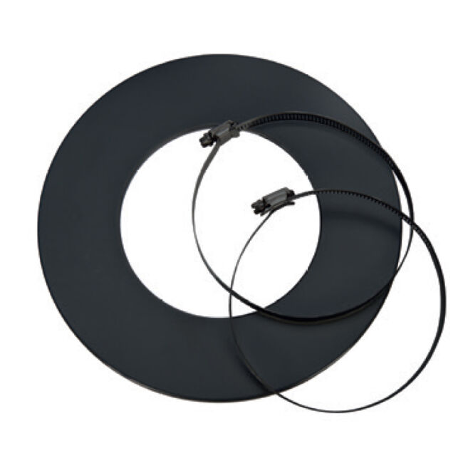 CB Rosetten Set beschichtet für isolierte Rohre Schwarz 50 mm