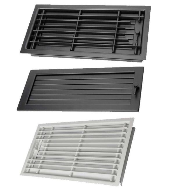 CB Deckengitter mit breitem Einbaurahmen weiß 35x15