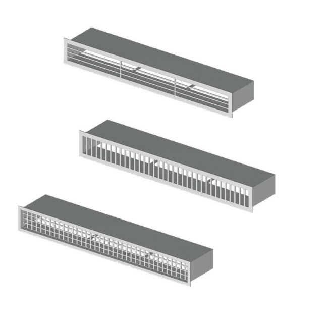 CB Blende D2 für Luftleiste 685 mm weiß