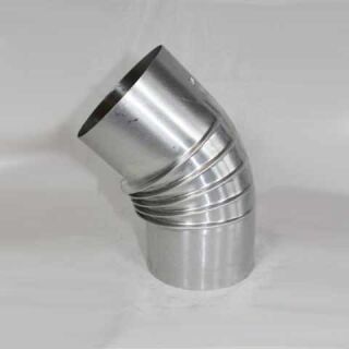 Aluminium-Bogen 45° DN 200 mm, ohne Reinigungsöffnung 1452008