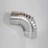 Aluminium-Bogen 90° DN 150 mm, mit Reinigungsöffnung