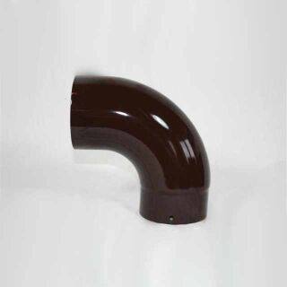 Bogen 90° DN 120 mm glatt ohne Reinigungsöffnung, High-Quality-Line braun emailliert 9921205