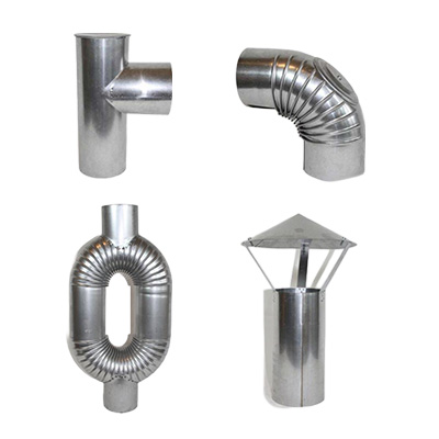 Ofenrohre - feueraluminiertes Blech FAL