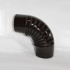 Rauchrohr-Bogen 90° DN 130 mm Standard-Line braun emailliert, ohne Reinigungsöffnung