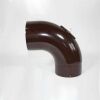 Bogen 90° DN 100 mm glatt mit Reinigungsöffnung, High-Quality-Line braun emailliert