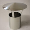 Edelstahl-Ofenrohr DN 110 mm mit Regenhut