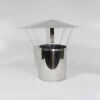 Edelstahl-Ofenrohr DN 150 mm mit Regenhut