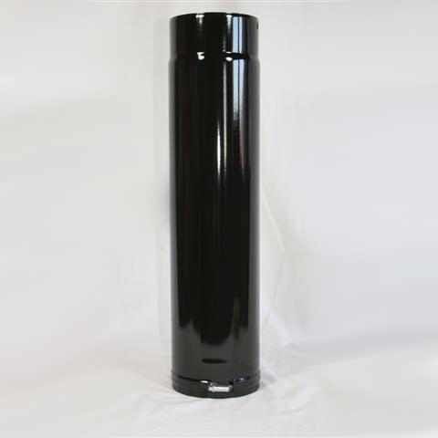 Fix-Rohr verstellbar 500 mm, High-Quality-Line schwarz glänzend emailliert