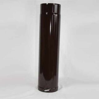Fix-Rohr verstellbar 500 mm DN 100 mm, High-Quality-Line braun emailliert 9511005