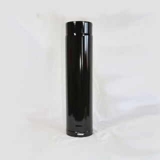 Fix-Rohr verstellbar 500 mm DN 130 mm, High-Quality-Line schwarz glänzend emailliert 9511300