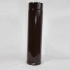 Fix-Rohr verstellbar 500 mm DN 120 mm, High-Quality-Line braun emailliert