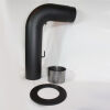 Ofenrohr Rundbogen Set Glatt gezogen DN 130 mm, Senotherm gussgrau #288